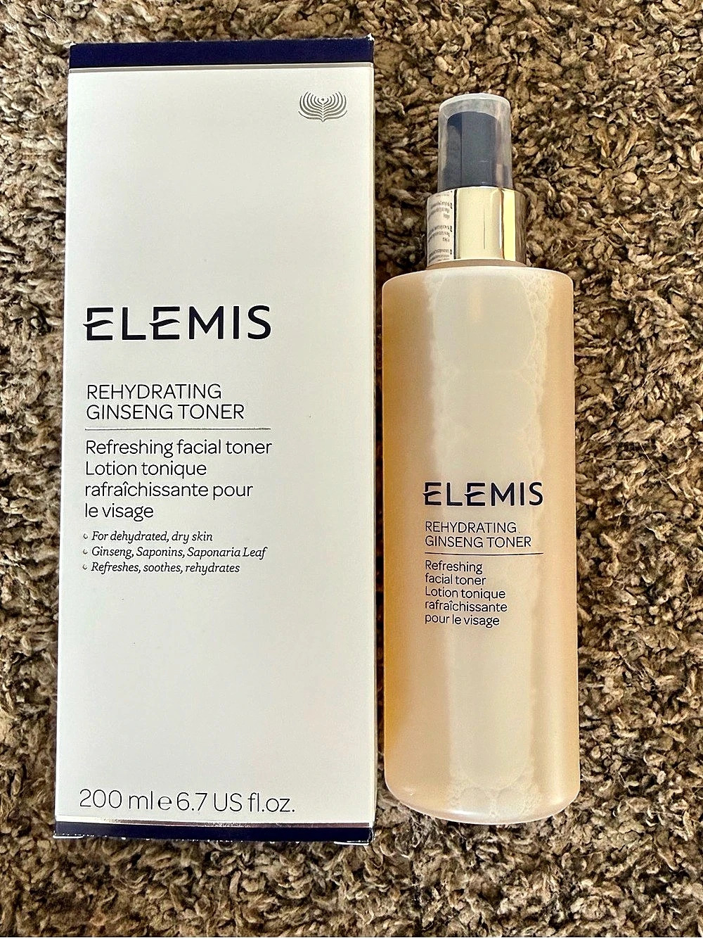 ELEMIS Rehydrating Ginseng Toner 200 mL NWT